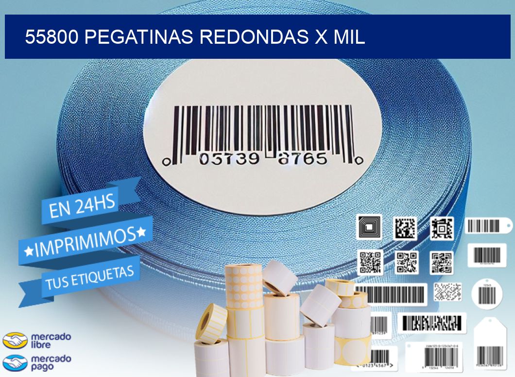 55800 PEGATINAS REDONDAS X MIL