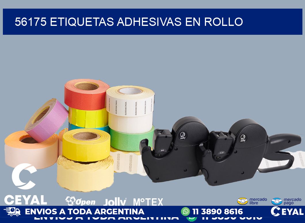 56175 etiquetas adhesivas en rollo