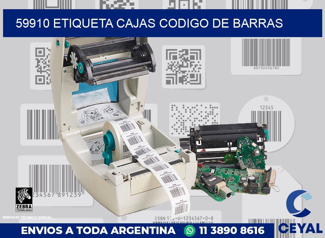 59910 etiqueta cajas codigo de barras