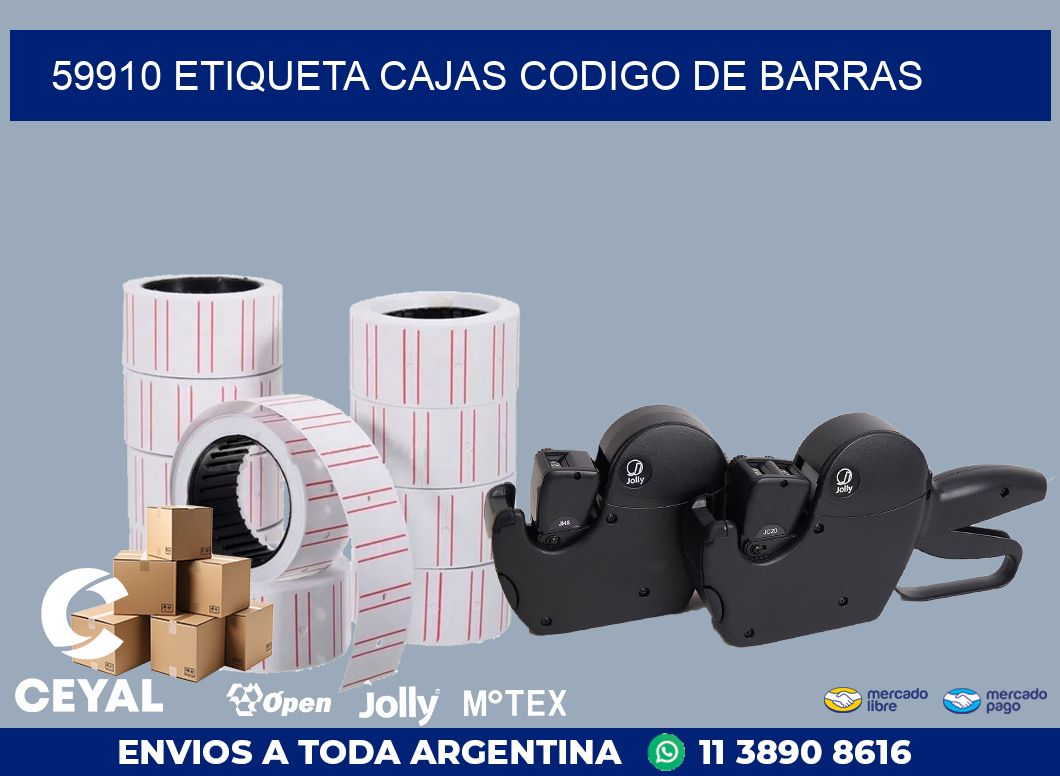 59910 etiqueta cajas codigo de barras