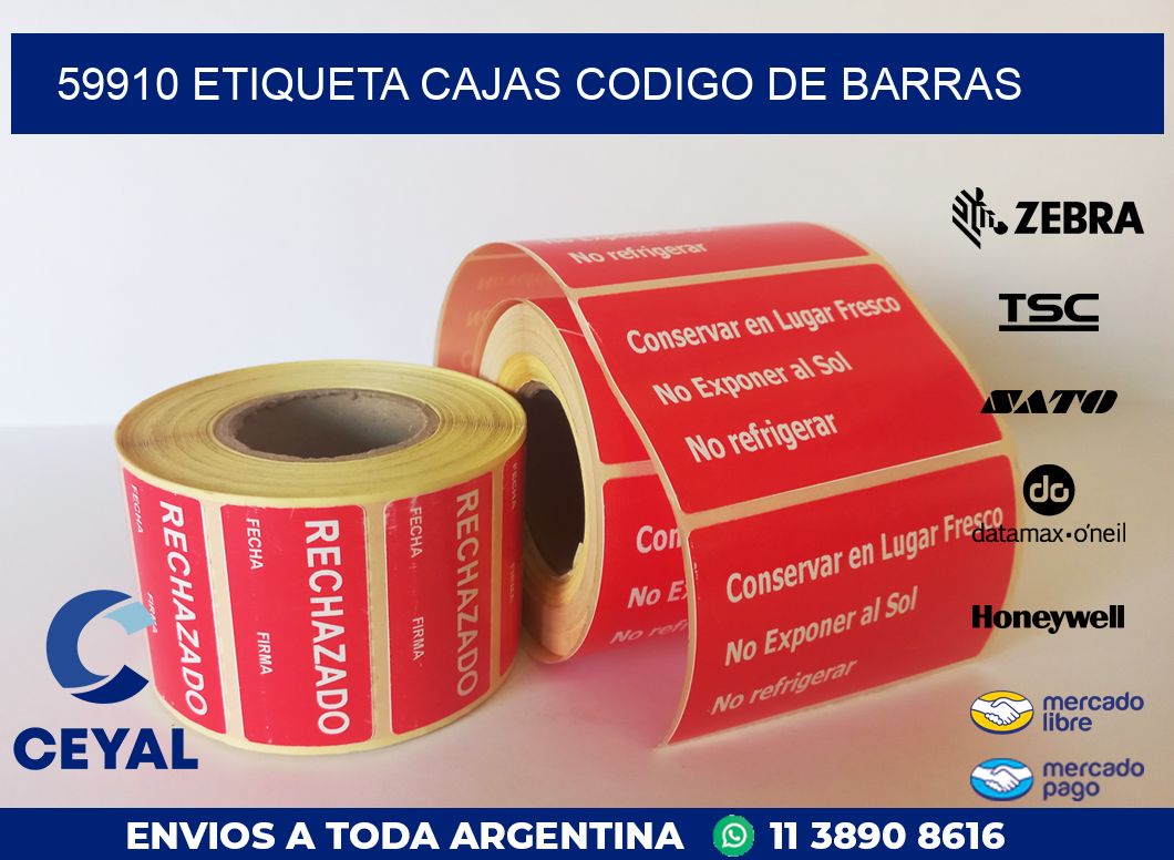 59910 etiqueta cajas codigo de barras