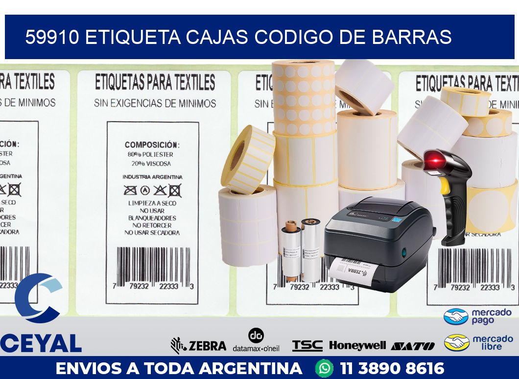 59910 etiqueta cajas codigo de barras