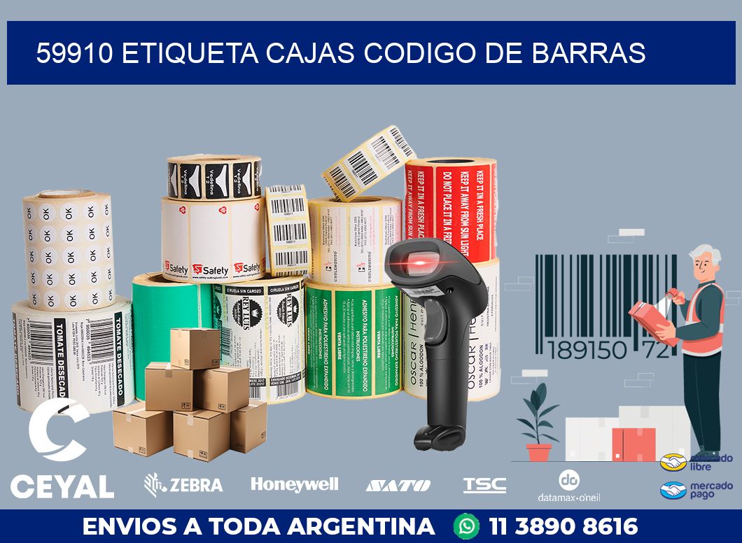 59910 etiqueta cajas codigo de barras