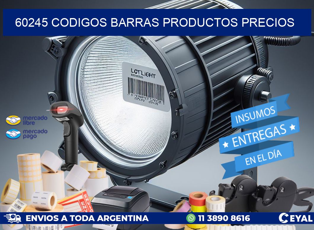 60245 CODIGOS BARRAS PRODUCTOS PRECIOS