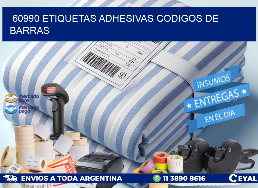 60990 ETIQUETAS ADHESIVAS CODIGOS DE BARRAS