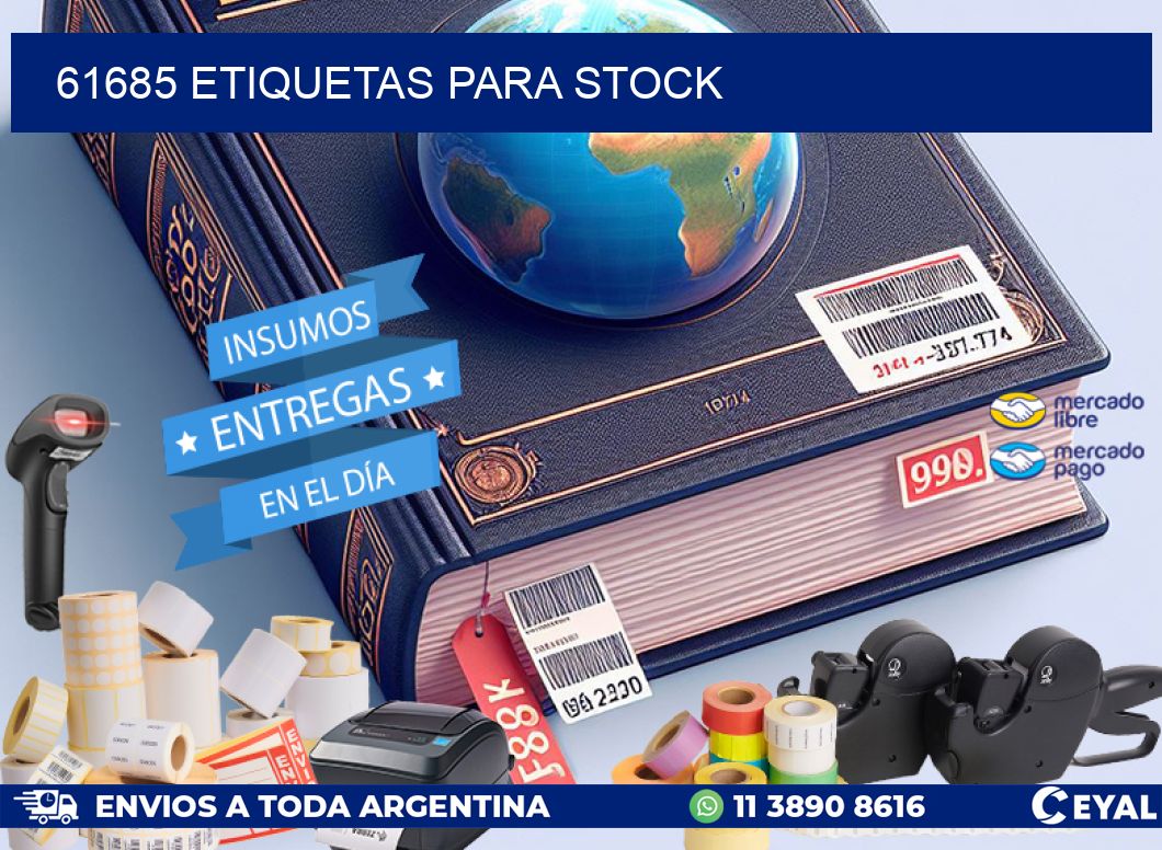 61685 ETIQUETAS PARA STOCK