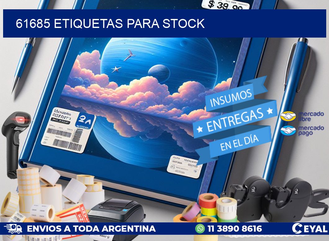 61685 ETIQUETAS PARA STOCK