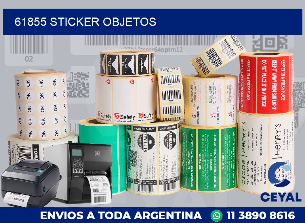 61855 STICKER OBJETOS