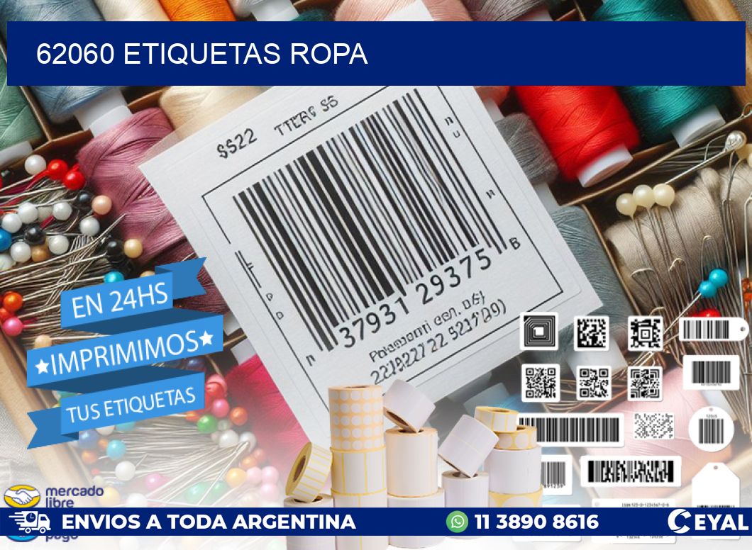 62060 ETIQUETAS ROPA