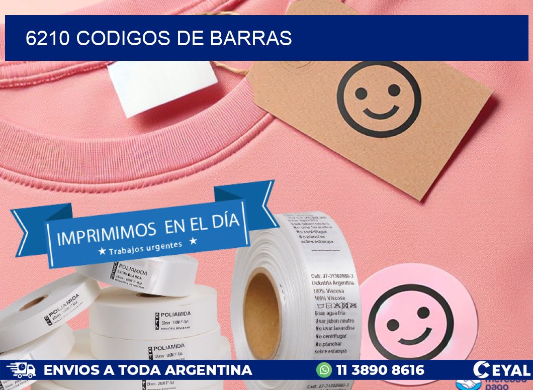 6210 codigos de barras