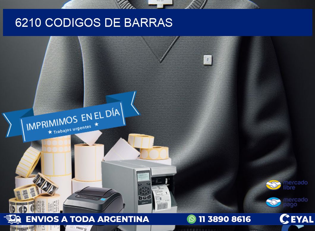 6210 codigos de barras