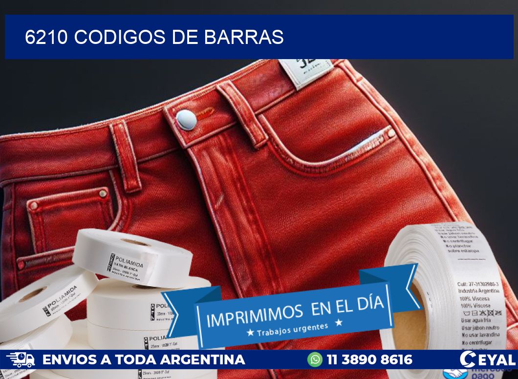 6210 codigos de barras