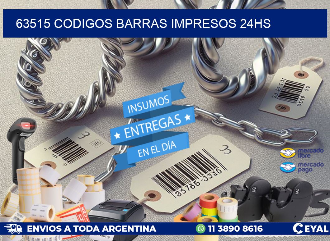 63515 Codigos barras impresos 24hs