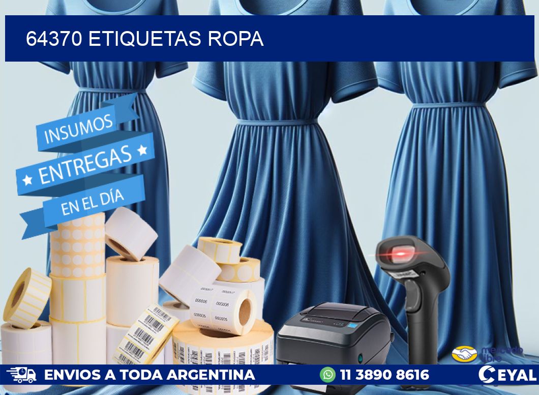 64370 ETIQUETAS ROPA