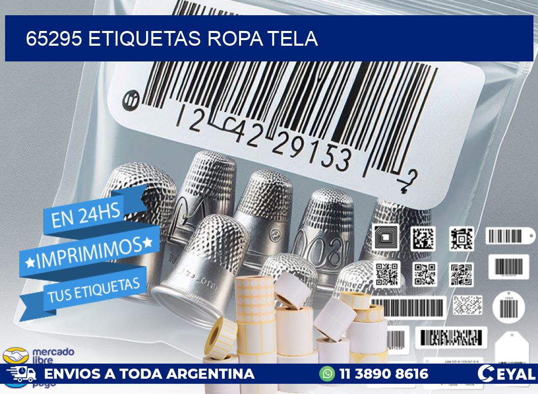 65295 ETIQUETAS ROPA TELA