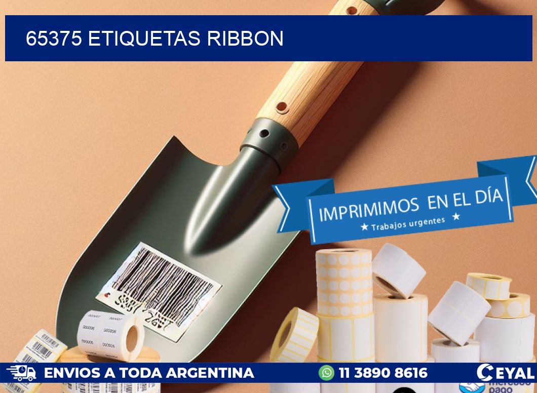 65375 ETIQUETAS RIBBON