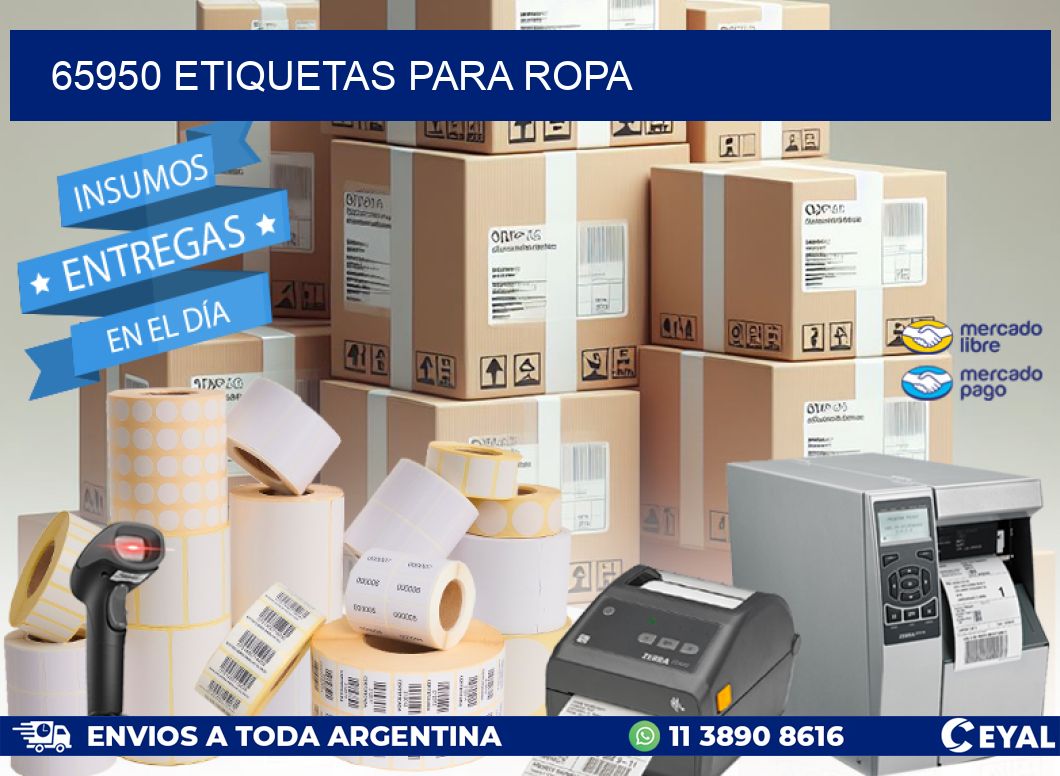 65950 Etiquetas para ropa