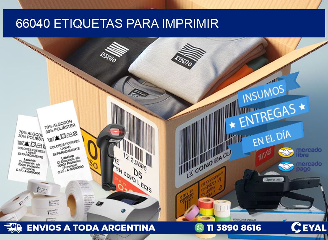 66040 ETIQUETAS PARA IMPRIMIR