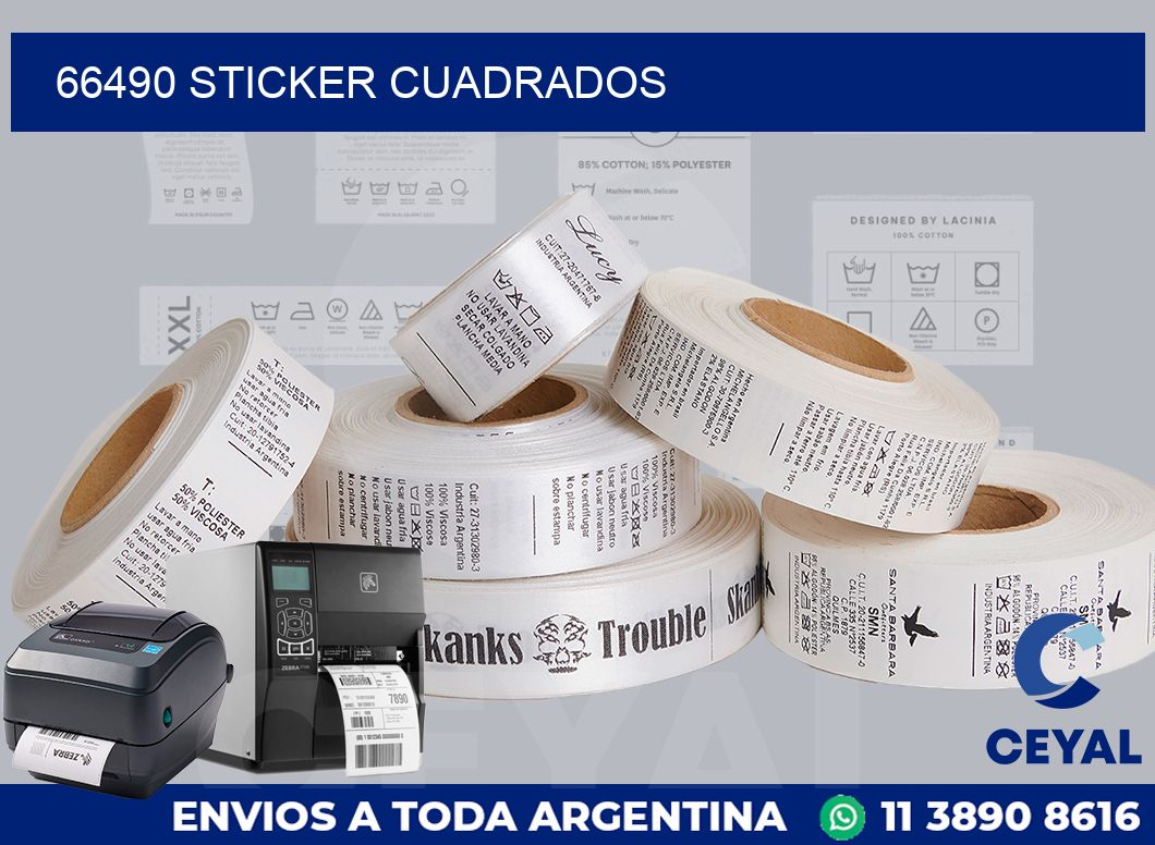 66490 STICKER CUADRADOS