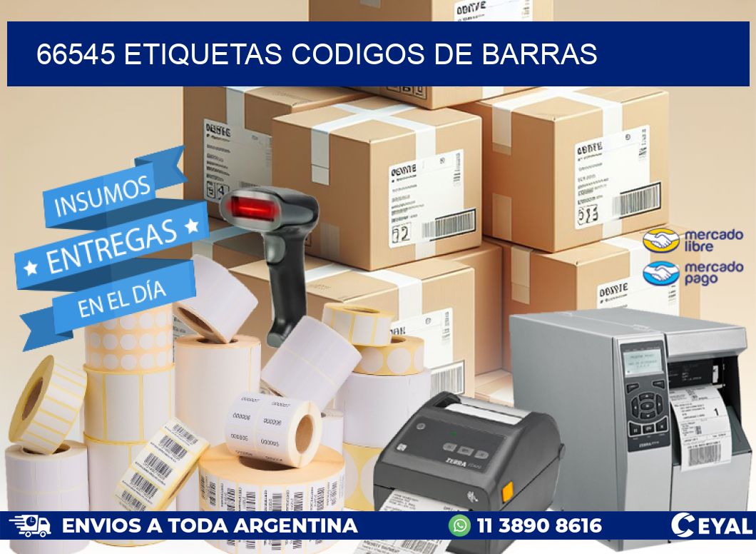 66545 etiquetas codigos de barras