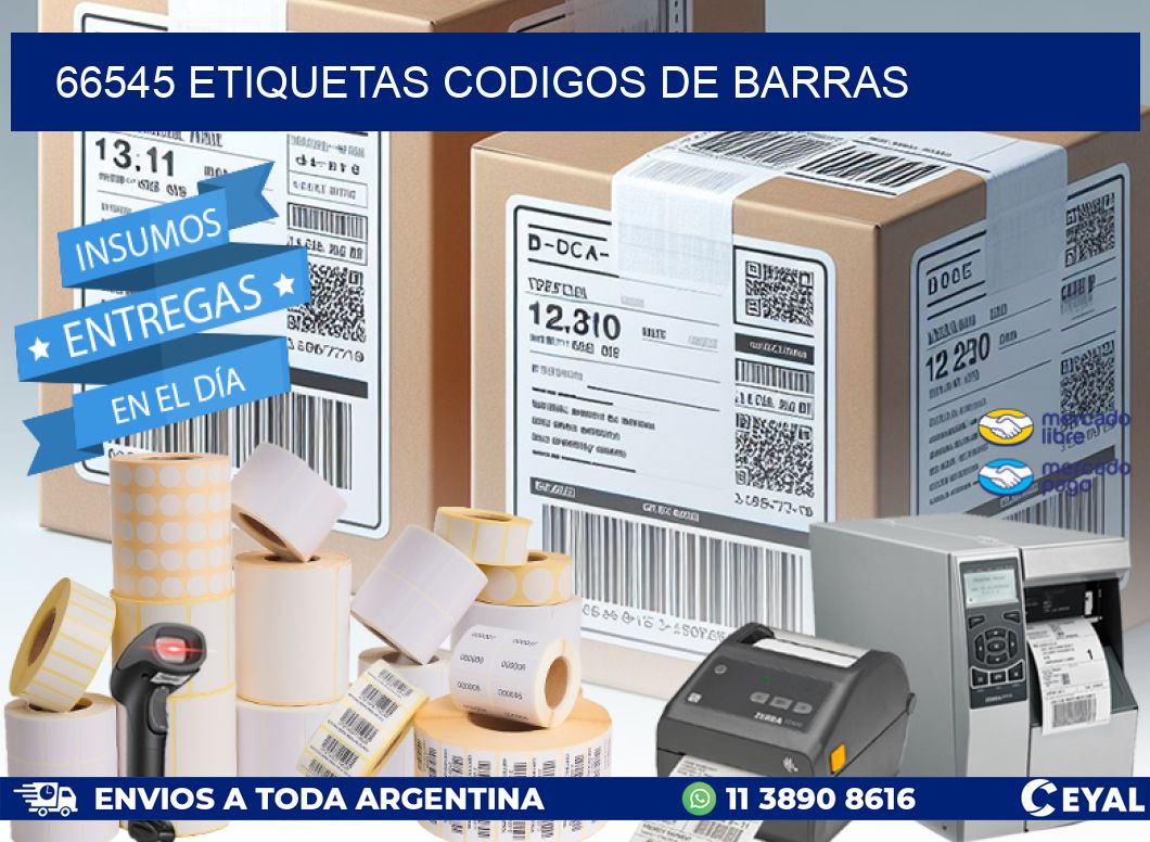 66545 etiquetas codigos de barras