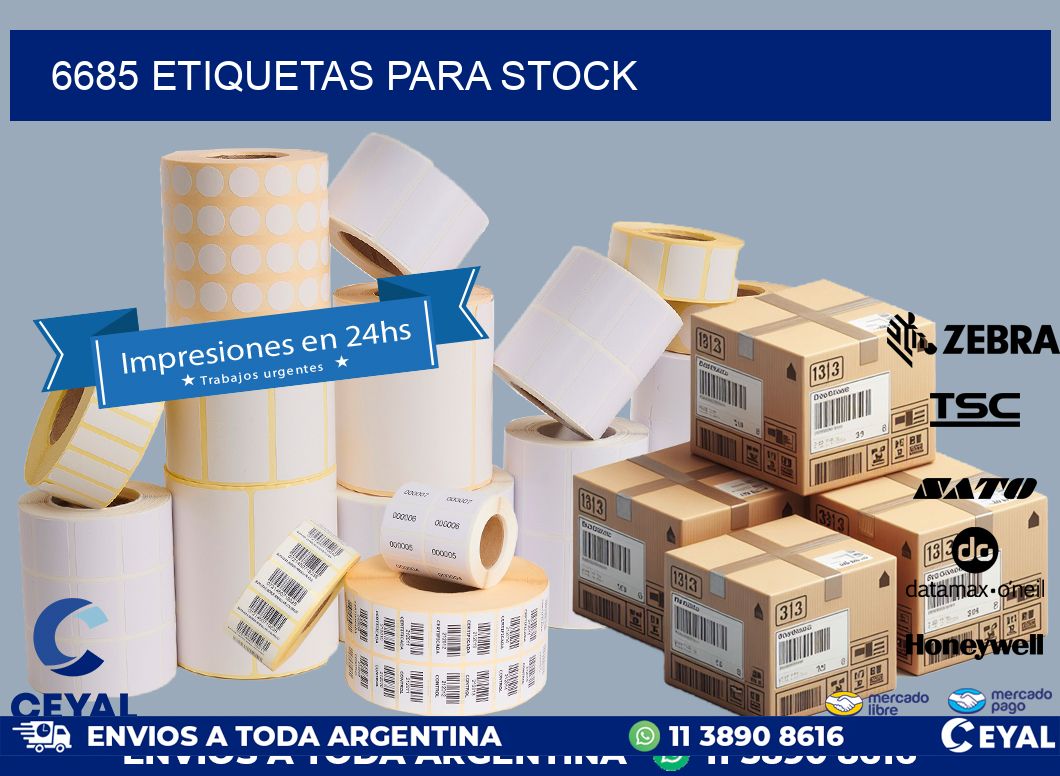 6685 ETIQUETAS PARA STOCK