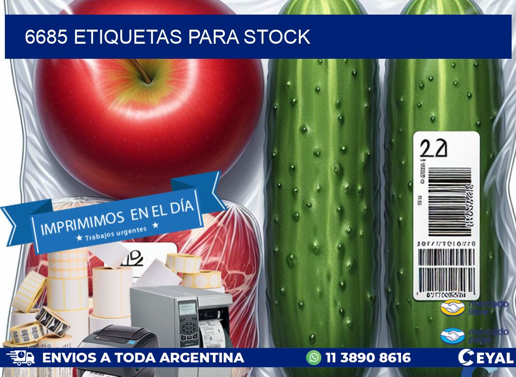 6685 ETIQUETAS PARA STOCK