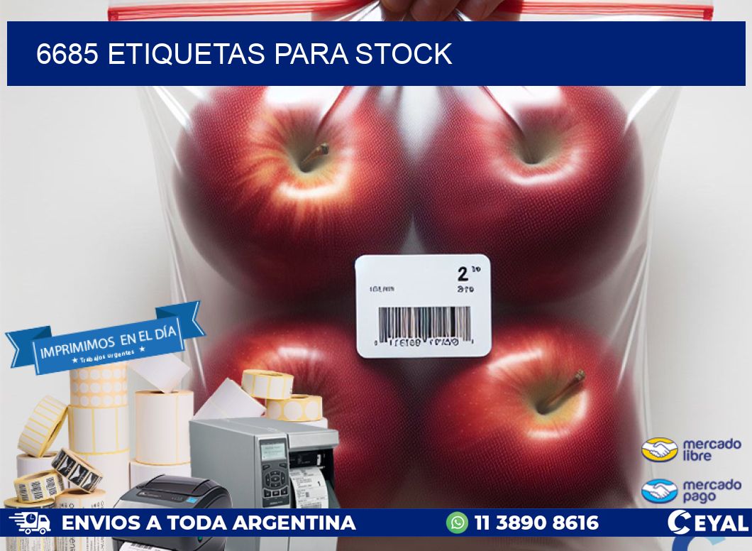 6685 ETIQUETAS PARA STOCK