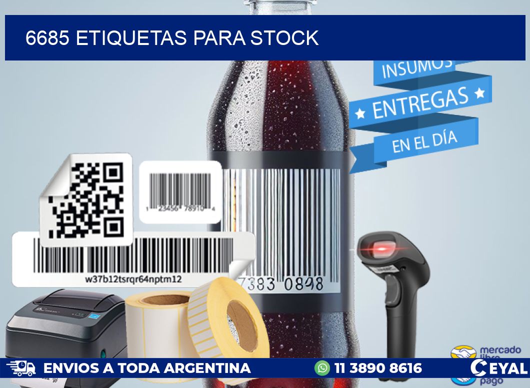 6685 ETIQUETAS PARA STOCK