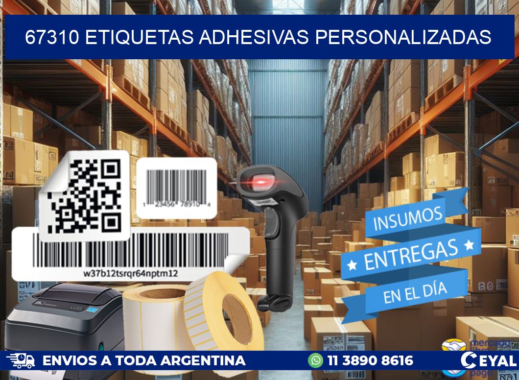 67310 etiquetas adhesivas personalizadas