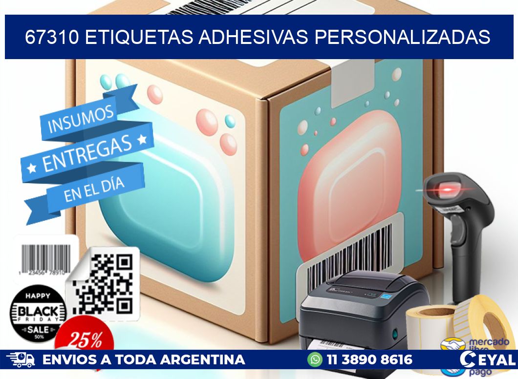 67310 etiquetas adhesivas personalizadas