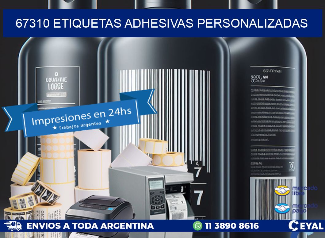 67310 etiquetas adhesivas personalizadas