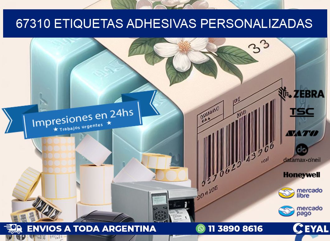 67310 etiquetas adhesivas personalizadas