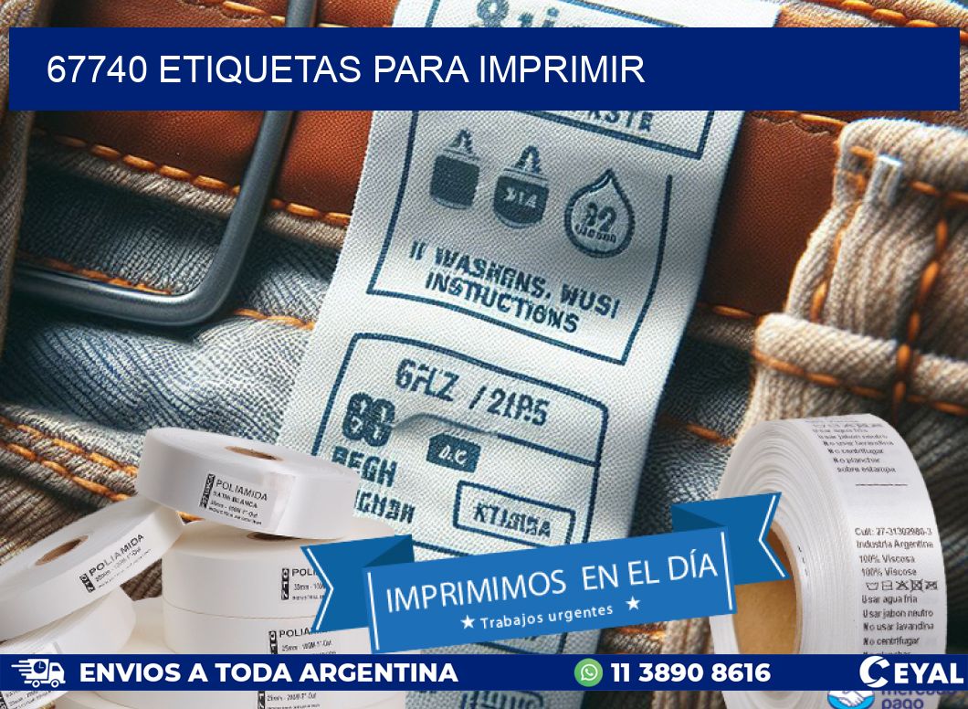 67740 ETIQUETAS PARA IMPRIMIR