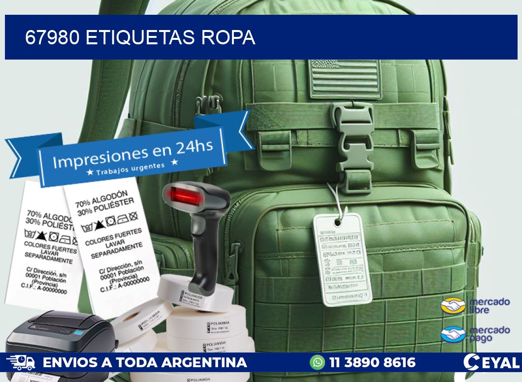 67980 ETIQUETAS ROPA