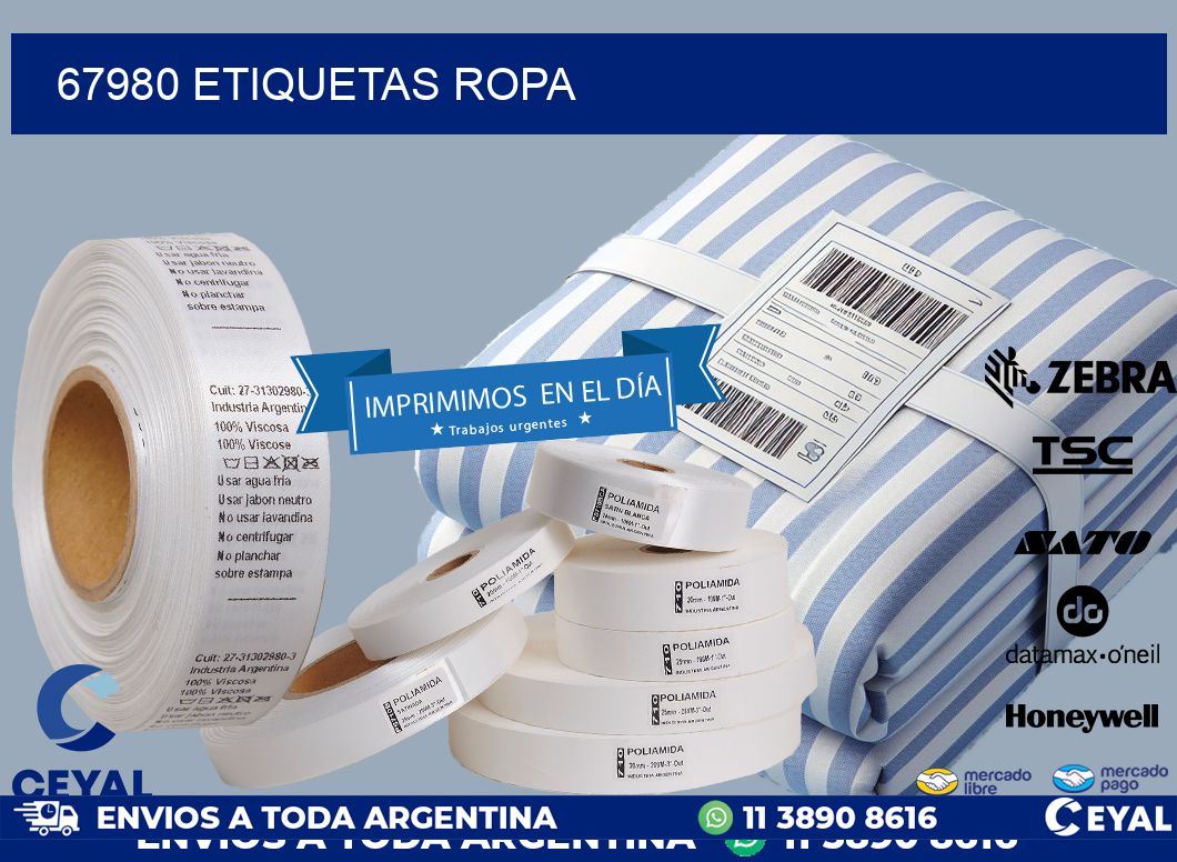 67980 ETIQUETAS ROPA