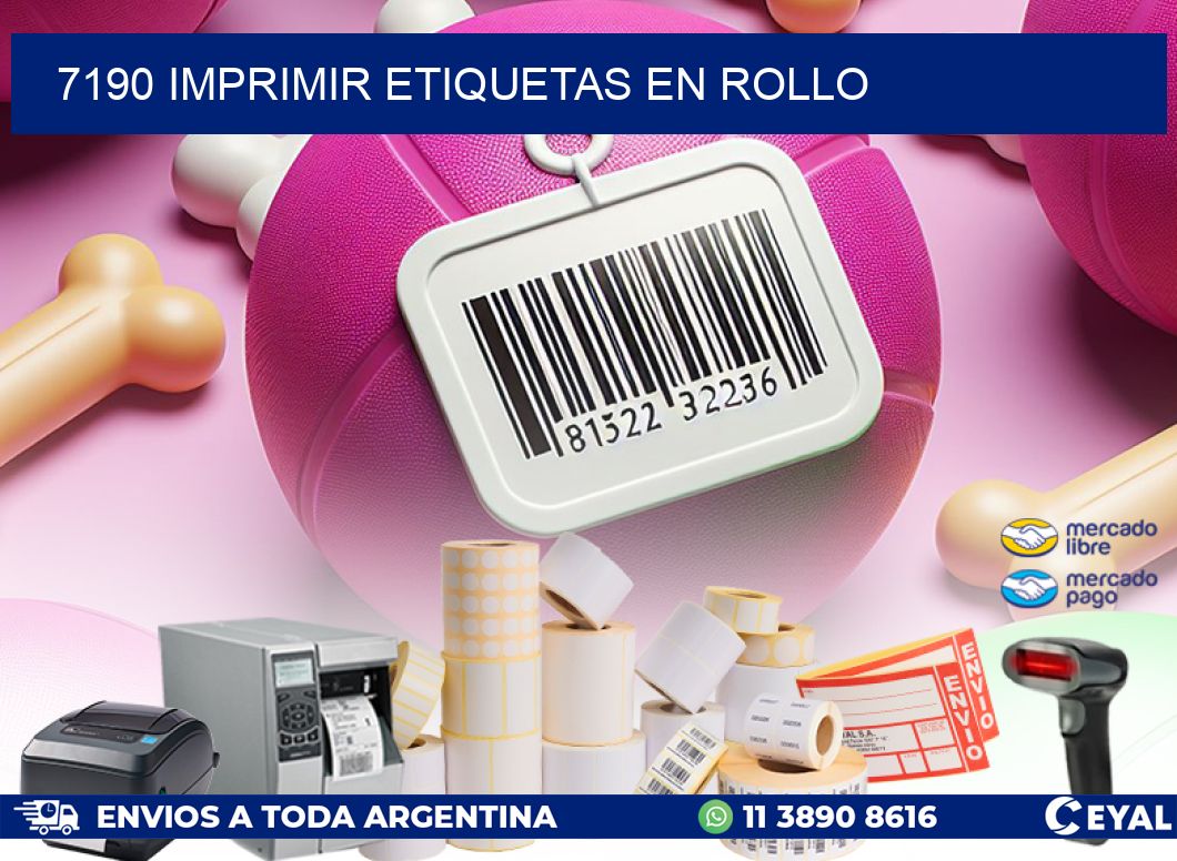 7190 imprimir etiquetas en rollo