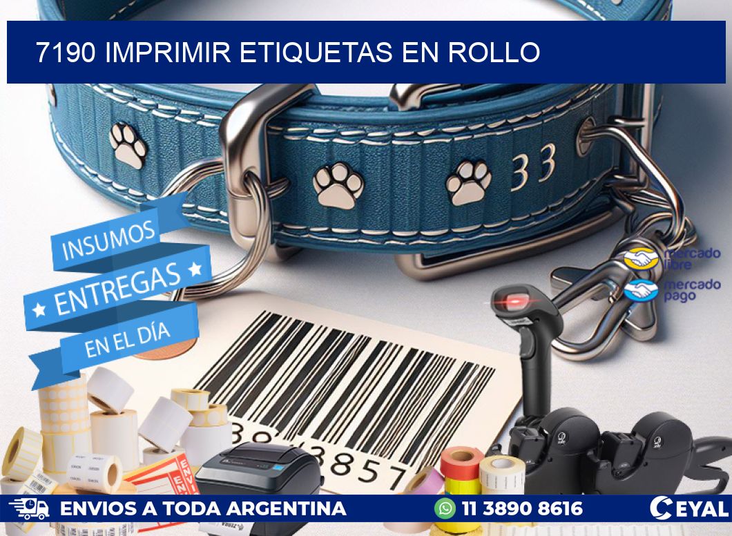 7190 imprimir etiquetas en rollo