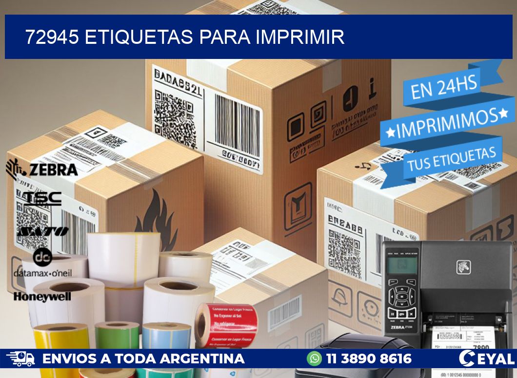 72945 ETIQUETAS PARA IMPRIMIR