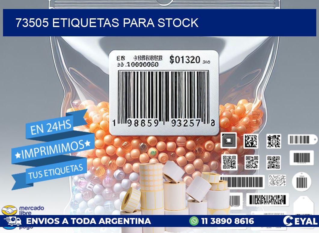 73505 ETIQUETAS PARA STOCK