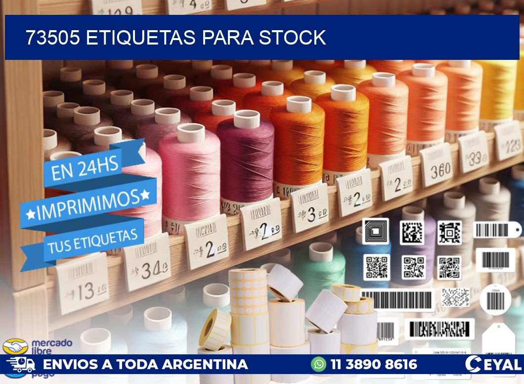 73505 ETIQUETAS PARA STOCK