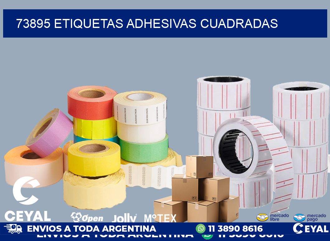 73895 ETIQUETAS ADHESIVAS CUADRADAS