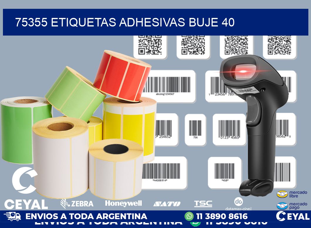 75355 ETIQUETAS ADHESIVAS BUJE 40