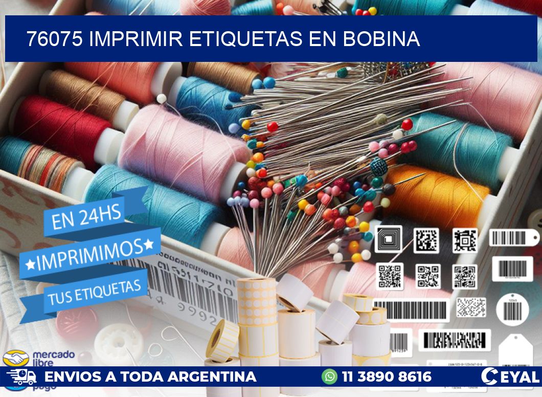 76075 imprimir etiquetas en bobina