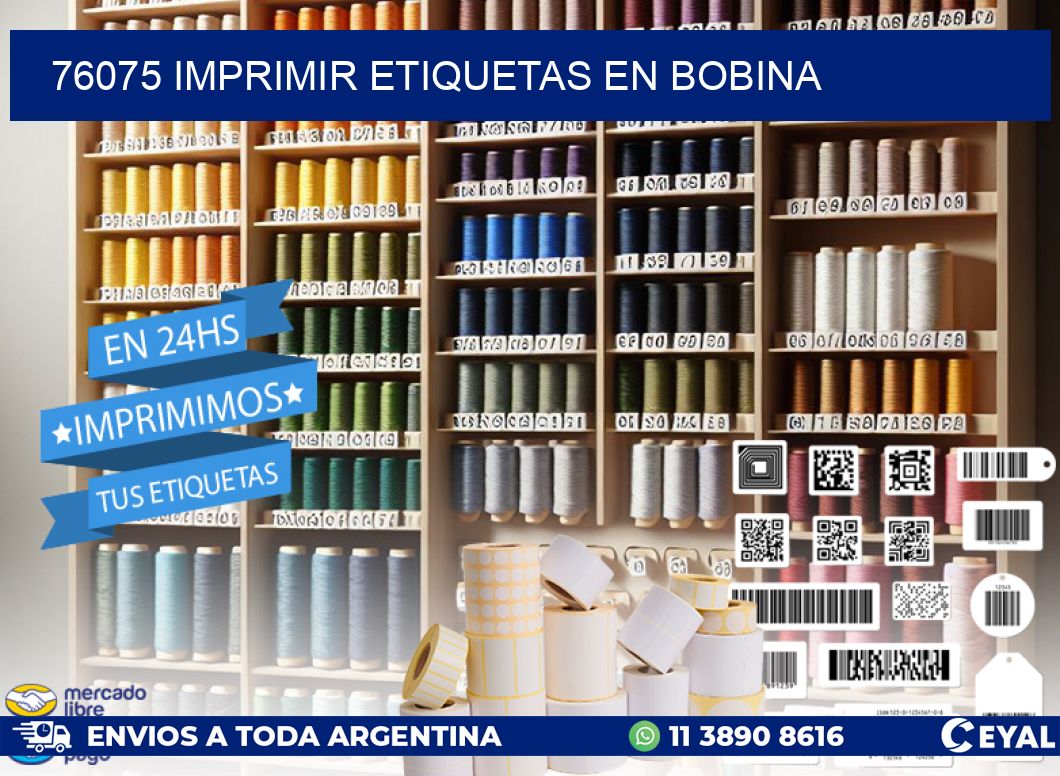 76075 imprimir etiquetas en bobina