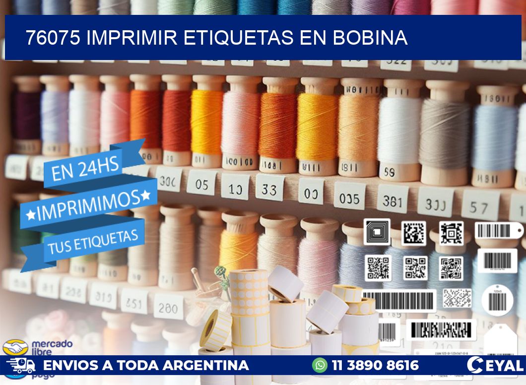 76075 imprimir etiquetas en bobina