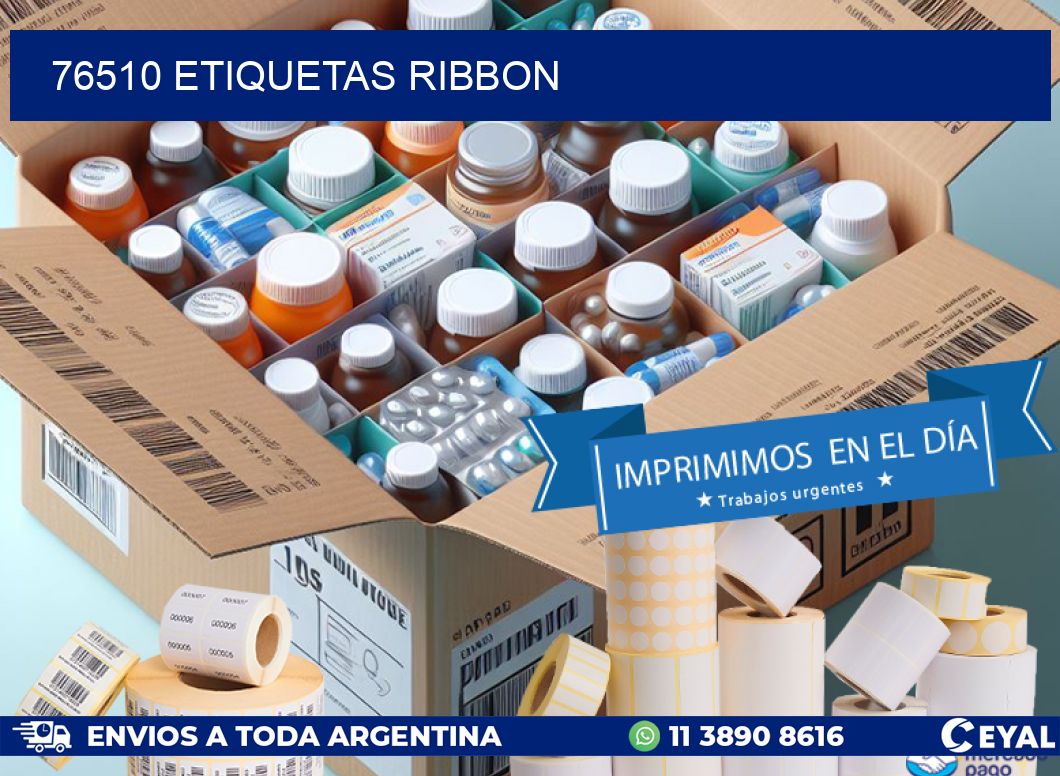 76510 ETIQUETAS RIBBON