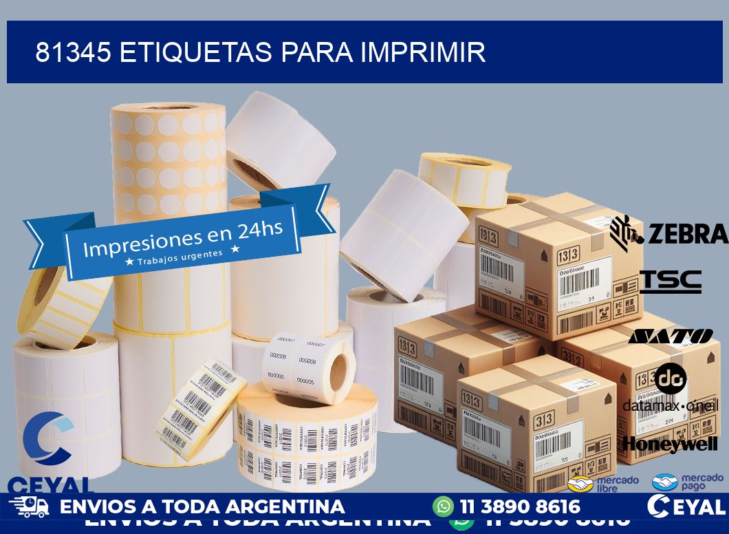 81345 ETIQUETAS PARA IMPRIMIR