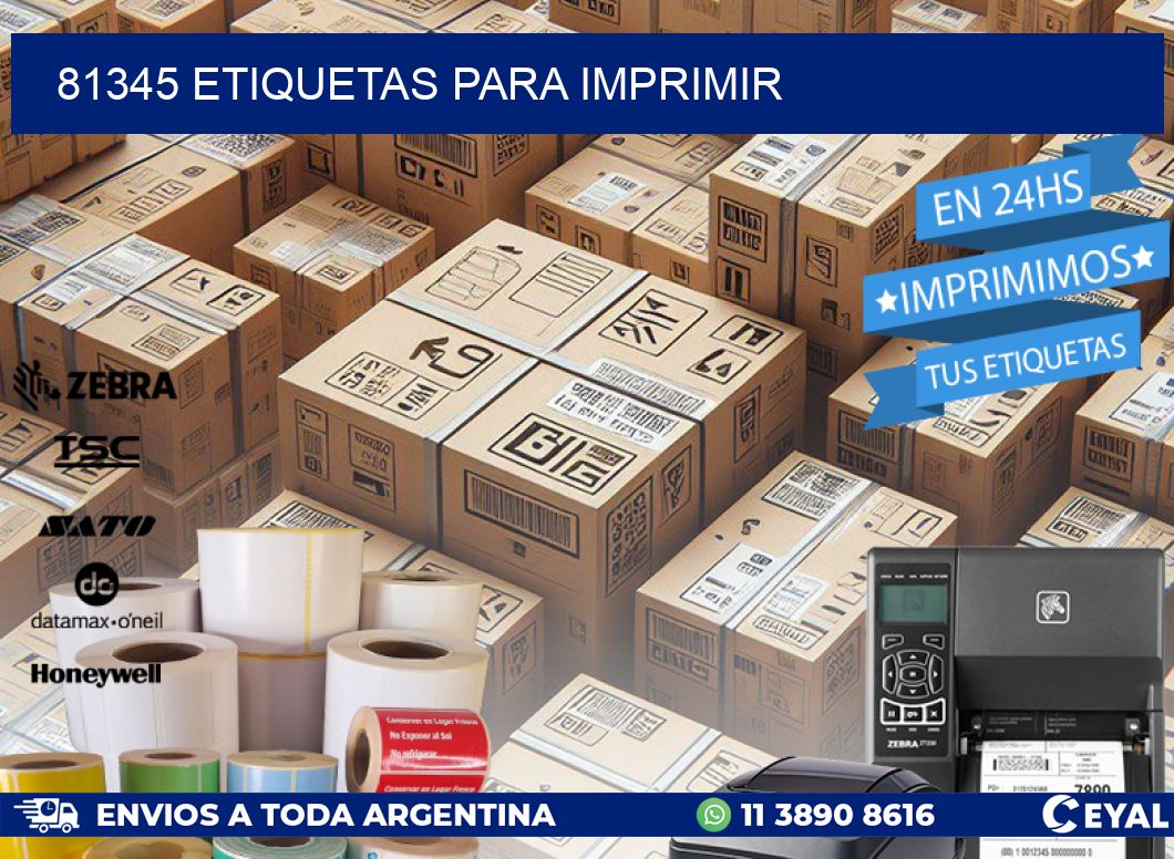 81345 ETIQUETAS PARA IMPRIMIR