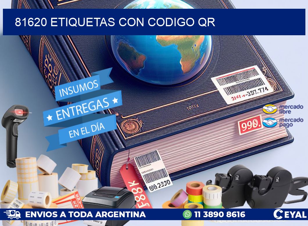 81620 etiquetas con codigo qr